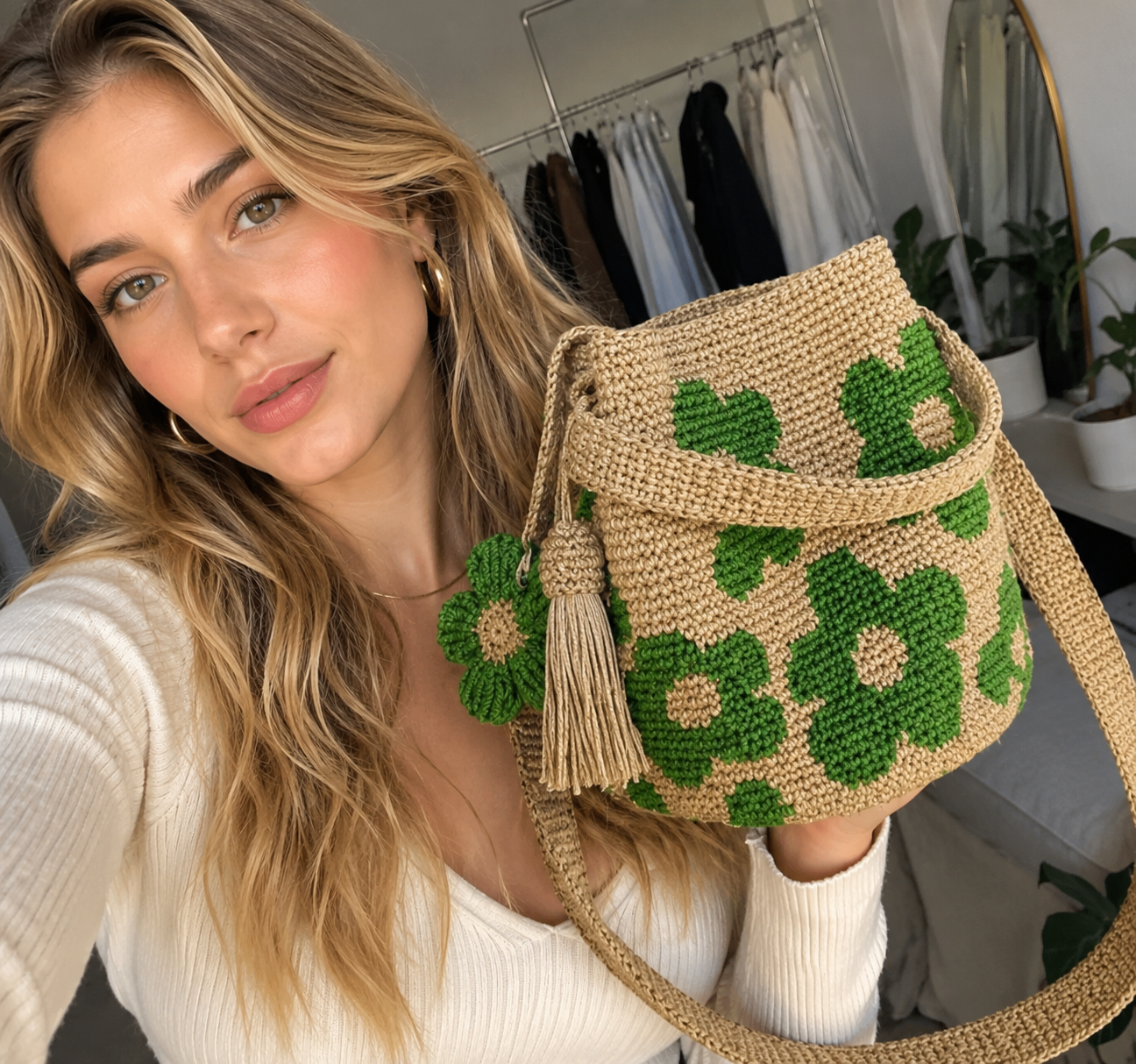 Bolso de Mano Tejido